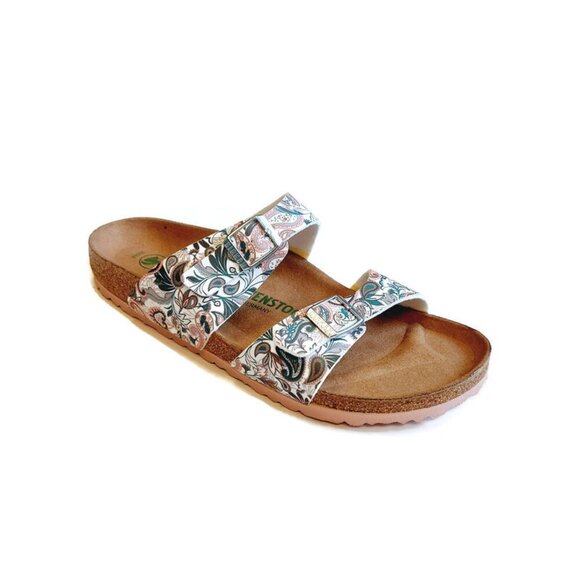 Birkenstock Sydney Vegan Birko-Flor Sandals Womens 10 EU 41 Paisley Light Rose - Picture 1 of 9